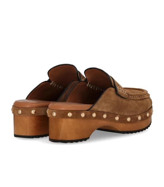 26SS 미스 올리비아 뮬/슬리퍼 NOEMI F02 36 Brown - MISS OLIVIA