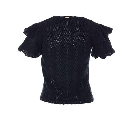 26SS 트윈셋 반팔 티셔츠 261TT3051 00006 Black - TWINSET