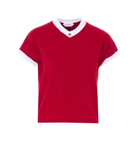 26SS 베르사체 반팔 티셔츠 1023697 1A178942RC90 Red