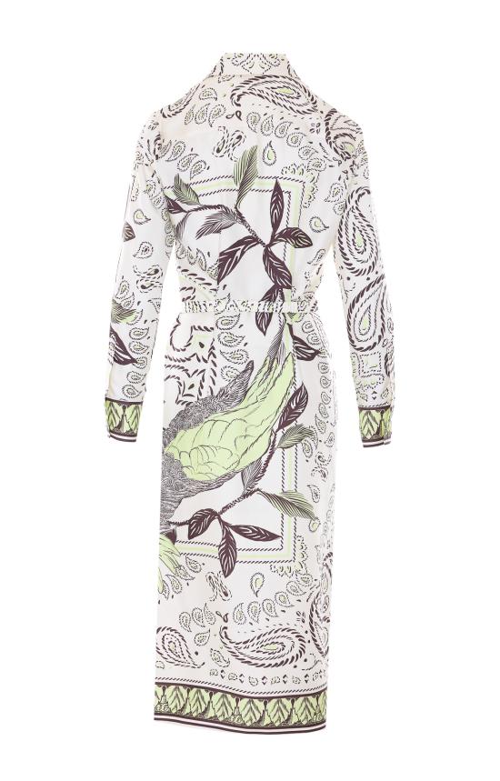 26SS 토리버치 미디 원피스 183178 301 White - TORY BURCH