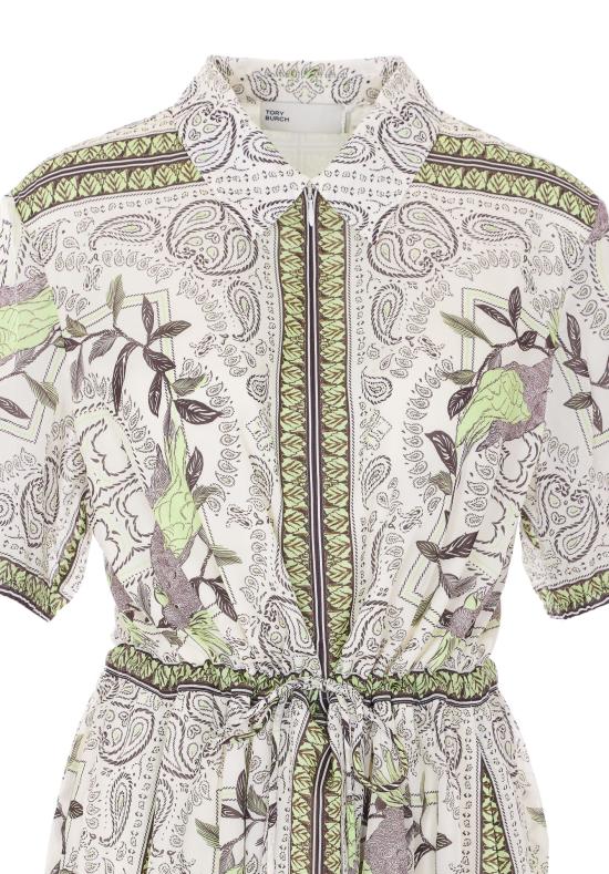 26SS 토리버치 미디 원피스 178715 301 Green - TORY BURCH