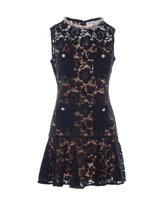 26SS 셀프 포트레이트 미디 원피스 164SB BLACK Black