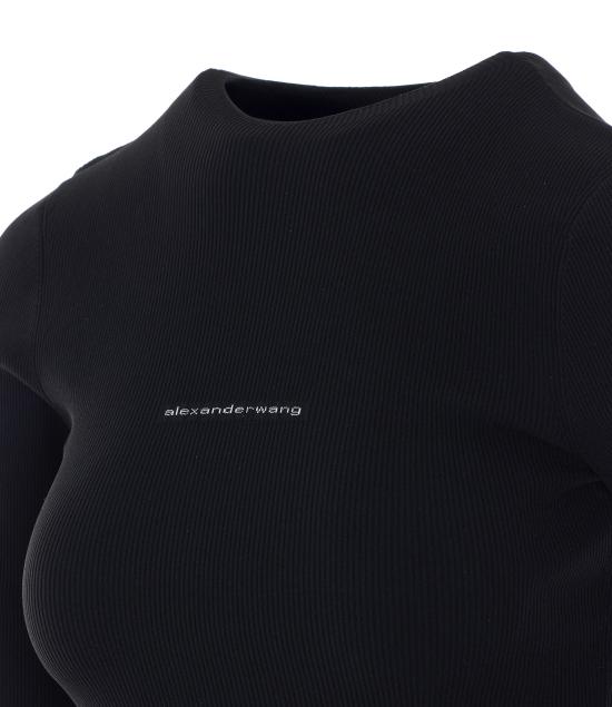 26SS 알렉산더 왕 긴팔 티셔츠 1KC2261036 001 Black - ALEXANDER WANG