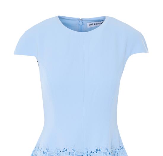 26SS 셀프 포트레이트 미디 원피스 095S BLUE Blue - SELF PORTRAIT