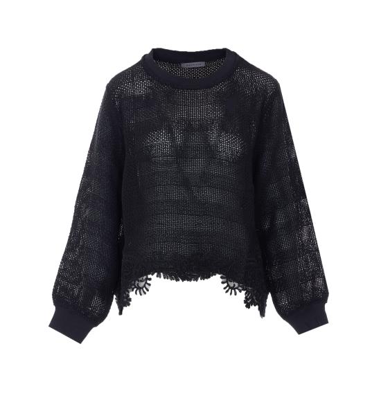 26SS MAURIZIO 스웨터 W08250181 BLACK Black