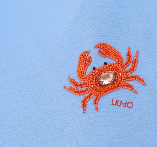 26SS 리우조 반팔 티셔츠 WA6414JS923 P9431 Blue - LIU JO