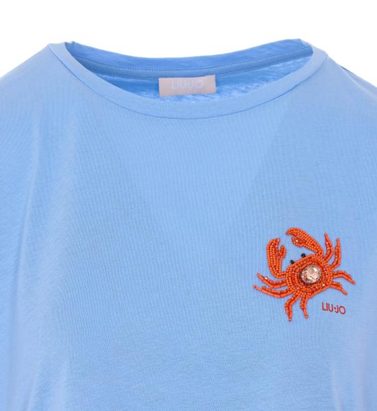 26SS 리우조 반팔 티셔츠 WA6414JS923 P9431 Blue - LIU JO