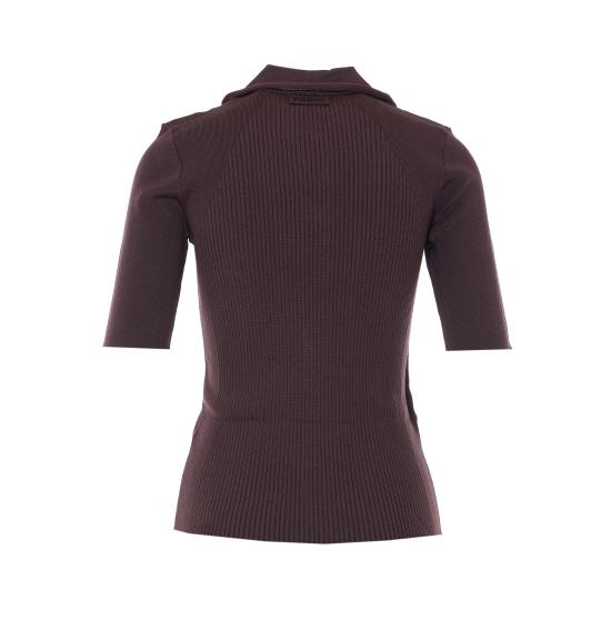 26SS 핑코 폴로 티셔츠 106316 A347L78 Brown - PINKO