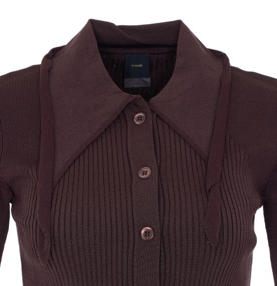 26SS 핑코 폴로 티셔츠 106316 A347L78 Brown - PINKO