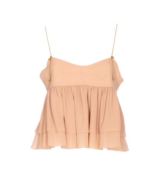 26SS 끌로에 긴팔 티셔츠 26SHT15002 6H7 Pink