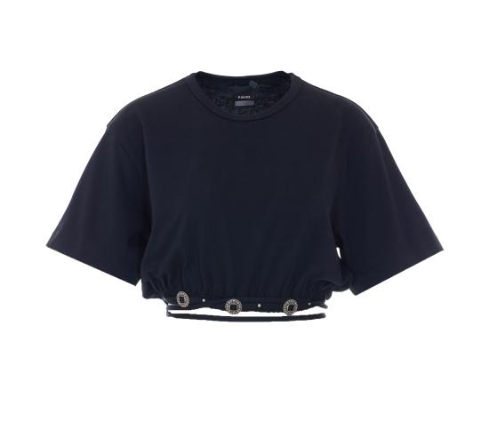 26SS 핑코 긴팔 티셔츠 106907 A3ARZ99 Black