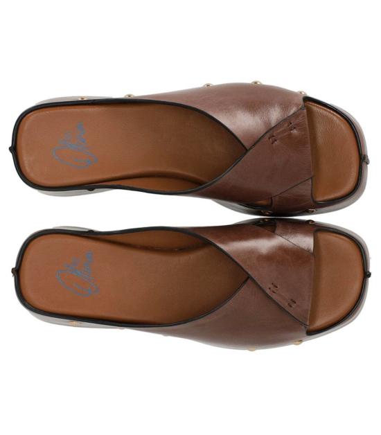 26SS 미스 올리비아 뮬/슬리퍼 CAROLA D01 36 Brown - MISS OLIVIA