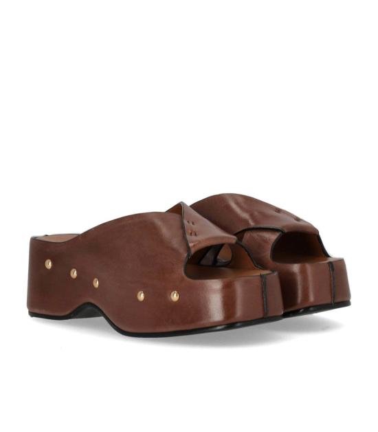 26SS MISS OLIVIA 뮬/슬리퍼 CAROLA D01 36 Brown - OTHER BRANDS