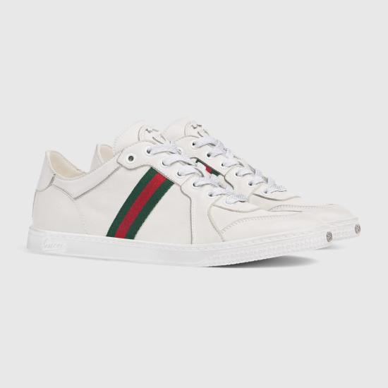 26SS 구찌 스트레치 로우탑 스니커즈 865056AAGFF9099 White - GUCCI