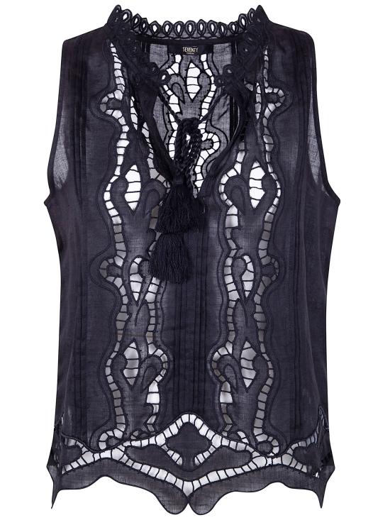 26SS 세븐티 블라우스 TO0198 50 300055 999 BLACK