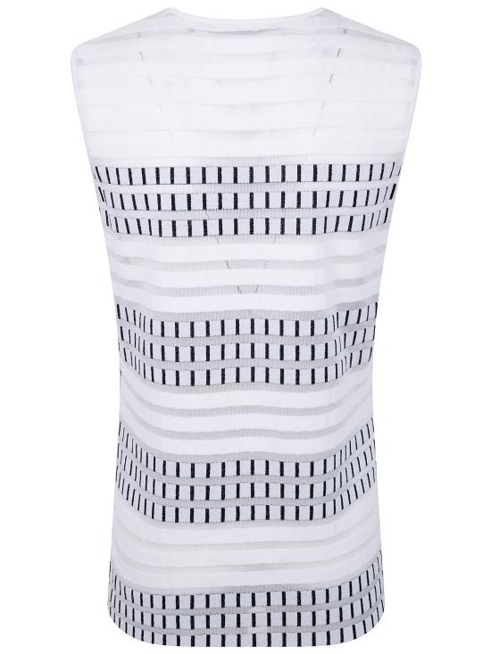 26SS 피에란토뇨가스파리 민소매 티셔츠 1T6736 PU802 MILK BLACK - PIERANTONIOGASPARI