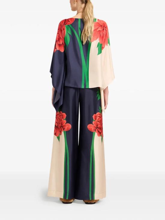 26SS 라 더블제이 스트레이트 팬츠 TRO0026 SIL001QPE02 BU03 QUEEN PEONY PLAC E - LA DOUBLEJ