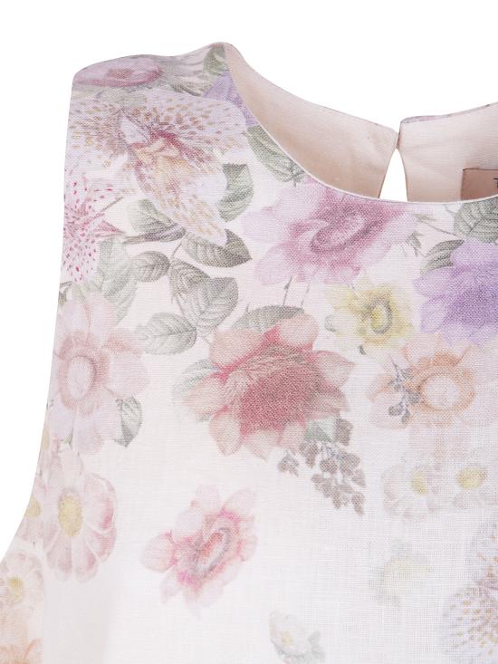 26SS 트윈셋 미디 원피스 261TT2571 13588 WILDFLOWERS PASTEL COLOR PRINT - TWINSET