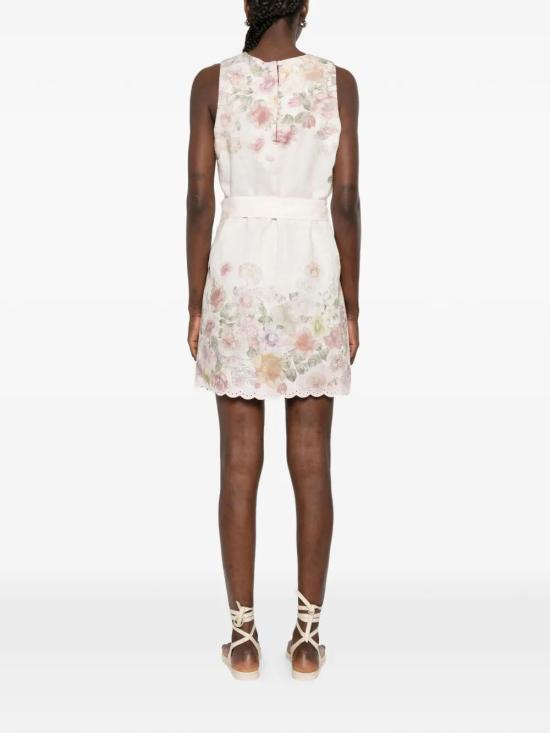 26SS 트윈셋 미디 원피스 261TT2571 13588 WILDFLOWERS PASTEL COLOR PRINT - TWINSET