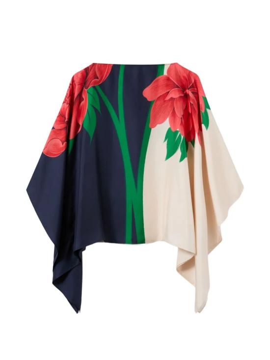 26SS 라 더블제이 블라우스 TOP0195 SIL029QPE02 BU03 QUEEN PEONY PLAC E - LA DOUBLEJ