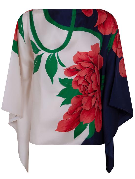 26SS 라 더블제이 블라우스 TOP0195 SIL029QPE02 BU03 QUEEN PEONY PLAC E