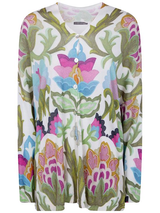 26SS 인베드위드유 가디건 YB07 470 GREEN PRINT