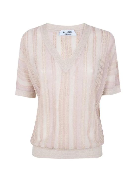 26SS 블루걸 스웨터 RA6122MA16S C3988 GOLD PINK LUX - BLUGIRL