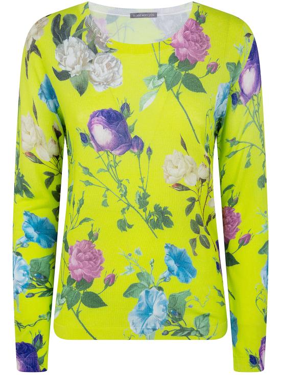 26SS 인베드위드유 스웨터 YB04 510 LIME PRINT