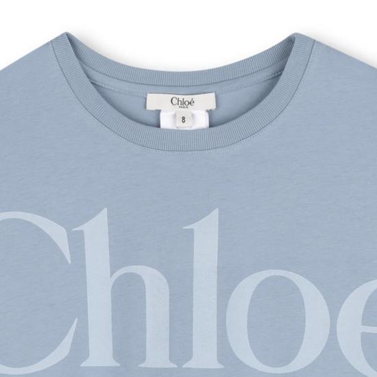 26SS [키즈] 끌로에 티셔츠 C20859 821 Blue - CHLOE