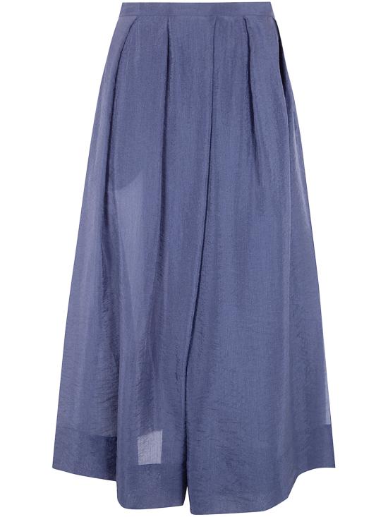 26SS 엠포리오 아르마니 미디 스커트 EW003471 AF20893 UB130 MINERAL BLUE