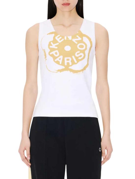 26SS 겐조 민소매 티셔츠 FG52TO2004SJ 01A WHITE - KENZO