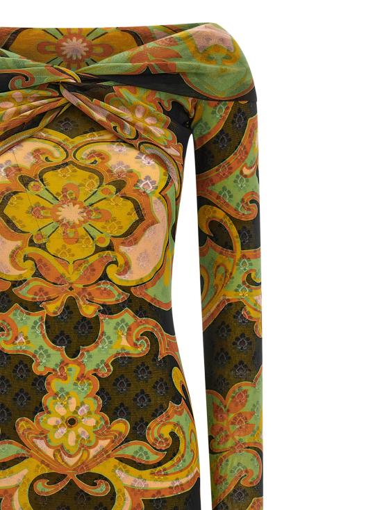 26SS 에트로 미디 원피스 WRHA059699IAS67X0812 Multicolor - ETRO