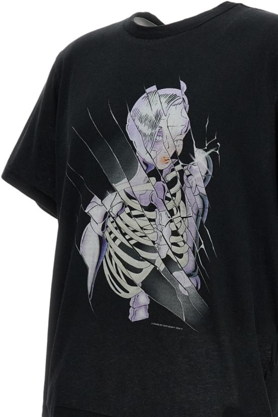26SS 아워레가시 뉴 박스 티셔츠 사이버네틱 엔젤 프린트 M2266NC BLACK DOM - OUR LEGACY