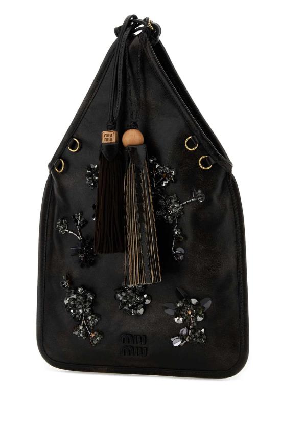 26SS 미우미우 토트백 5BA295VOL42IF9 F0201 Black - MIU MIU