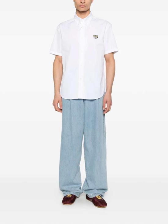 26SS 겐조 긴팔 셔츠 FG55CH1099LI 01 COTTON POPLIN WHITE - KENZO