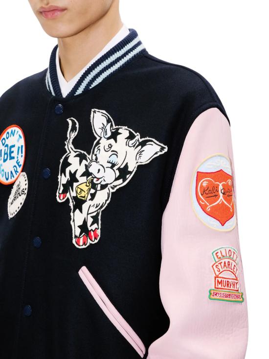 26SS 겐조 봄버 자켓 FG55BL1839ON 76 NAVY BLUE - KENZO