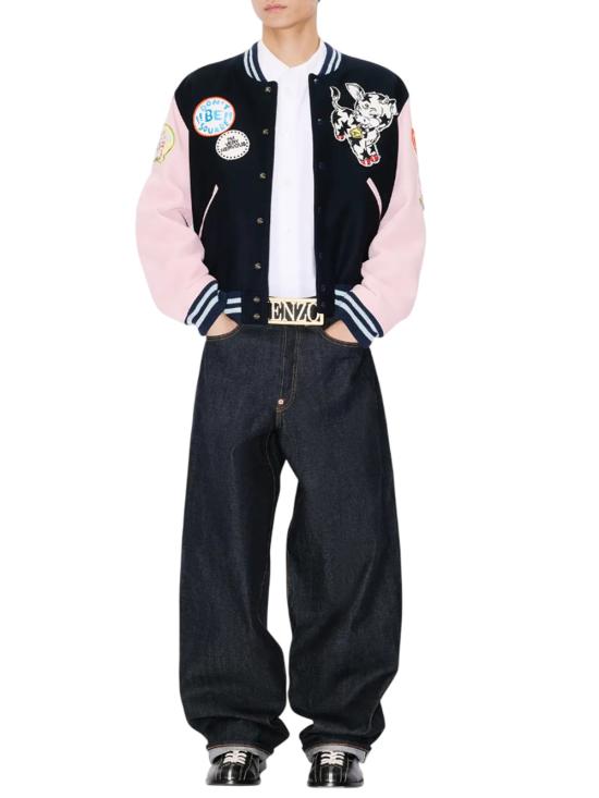 26SS 겐조 봄버 자켓 FG55BL1839ON 76 NAVY BLUE - KENZO