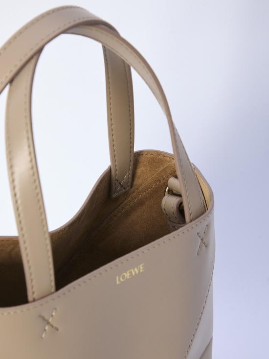 26SS 로에베 샤이니 카프스킨 미니 퍼즐 폴드 토트백 A657V25X01 BEIGE - LOEWE