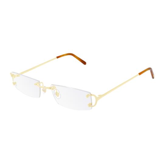 25FW 까르띠에 안경 CT0092O 001 GOLD GOLD TRANSPARENT