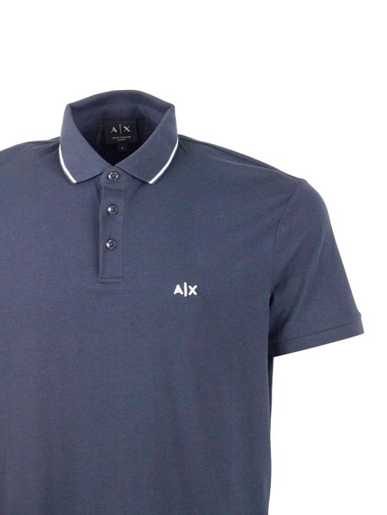 26SS 알마니 폴로 티셔츠 XM001289AF10363 UB101 Blue - ARMANI