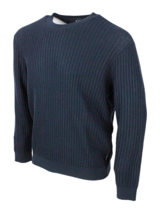 26SS 알마니 스웨터 XM002161AF20139 UB101 Blue - ARMANI