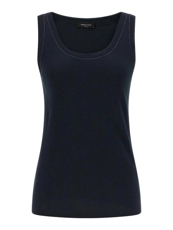 26SS 파비아나 필리피 민소매 티셔츠 JED266F602L8965146 Blue