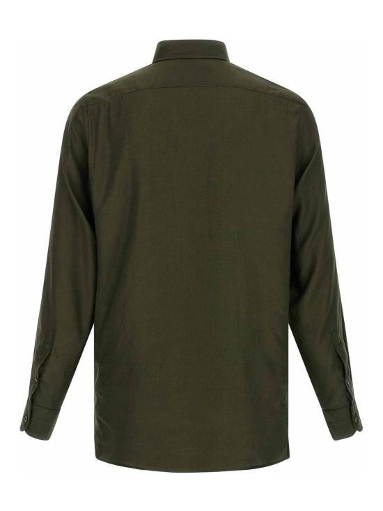 26SS 톰포드 긴팔 셔츠 HSO002FMT058GAL Green - TOMFORD