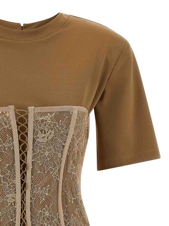 26SS 쥬세페 디 모라비토 반팔 티셔츠 06PSTO3951630923 Brown - GIUSEPPE DI MORABITO