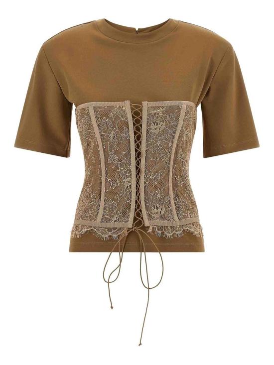 26SS 쥬세페 디 모라비토 반팔 티셔츠 06PSTO3951630923 Brown