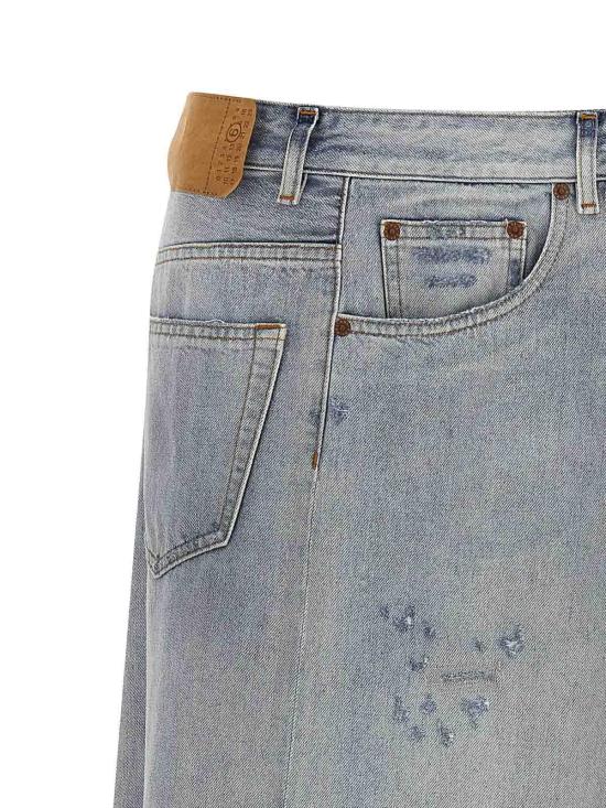 26SS MM6 메종마르지엘라 미디 스커트 S52MI0016M30055962 Light Blue - MM6 MAISON MARGIELA