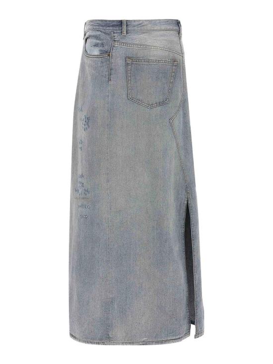 26SS MM6 메종마르지엘라 미디 스커트 S52MI0016M30055962 Light Blue - MM6 MAISON MARGIELA