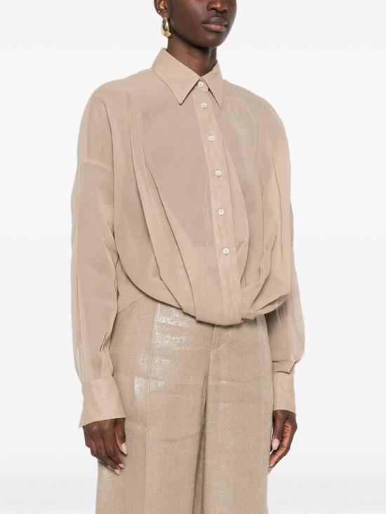 26SS 브루넬로 쿠치넬리 셔츠 M0F91MX616C8690 Brown - BRUNELLO CUCINELLI