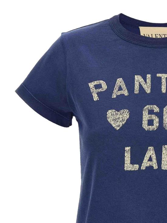 25FW 발렌티노 가라바니 반팔 티셔츠 B3MG24Y9GLAKP Blue - VALENTINO GARAVANI