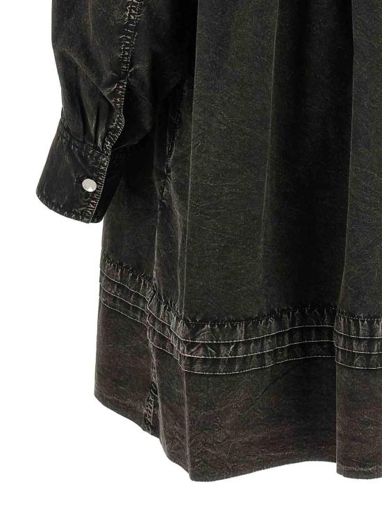 26SS 가니 워시드 미니 셔츠 드레스 A1030125099 Black - GANNI
